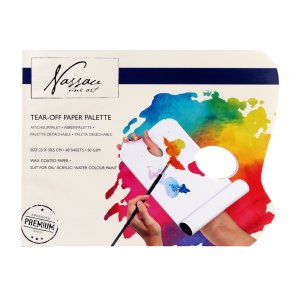 Paleta pentru amestec culori Creative Craft, 40 coli, 23x30 cm, 50g/mp Paleta pentru amestec culori Creative Craft, 40 coli, 23x30 cm, 50g/mp