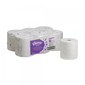 Rola prosop Kimberly-Clark Kleenex Ultra, premium, autocut, 600 portii, alba, 6 role/bax Rola prosop Kimberly-Clark Kleenex Ultra, premium, autocut, 600 portii, alba, 6 role/bax