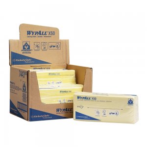 Lavete Kimberly-Clark Wypall X50 galbene, 50 bucati/set Lavete Kimberly-Clark Wypall X50 galbene, 50 bucati/set