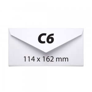 Plic C6, 114 x 162 mm, alb, gumat, clapa V, 70 g/mp, 1000 bucati/cutie Plic C6, 114 x 162 mm, alb, gumat, clapa V, 70 g/mp, 1000 bucati/cutie
