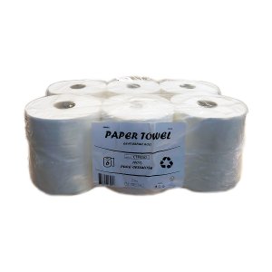 Rola prosop derulare centrala, alba, 2 straturi, 6 role/bax Rola prosop derulare centrala, alba, 2 straturi, 6 role/bax