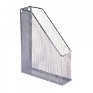 Suport vertical pentru documente, mesh, metalic, argintiu