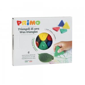 Triunghiuri cerate Morocolor Primo, grosime 5 mm, set 6 culori Triunghiuri cerate Morocolor Primo, grosime 5 mm, set 6 culori
