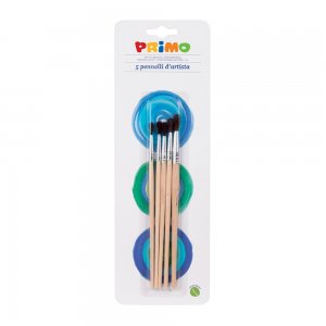 Set  pensule Morocolor Primo, rotunde, 5 bucati/set