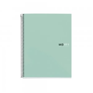 Caiet cu spira Miquelrius Original, A4, matematica, 80 file, coperta cu tratament antiviral si antibacterian, aqua Caiet cu spira Miquelrius Original, A4, matematica, 80 file, coperta cu tratament antiviral si antibacterian, aqua