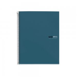 Caiet cu spira Miquelrius Original, A4, matematica, 80 file, coperta cu tratament antiviral si antibacterian, bleumarin Caiet cu spira Miquelrius Original, A4, matematica, 80 file, coperta cu tratament antiviral si antibacterian, bleumarin