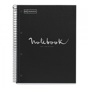 Caiet cu spira, Miquelrius, Emotion, A4, matematica, 80 file, coperta carton dur, negru Caiet cu spira, Miquelrius, Emotion, A4, matematica, 80 file, coperta carton dur, negru