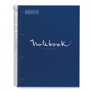 Caiet cu spira, Miquelrius, Emotion, A4, matematica, 80 file, coperta carton dur, albastru Caiet cu spira, Miquelrius, Emotion, A4, matematica, 80 file, coperta carton dur, albastru