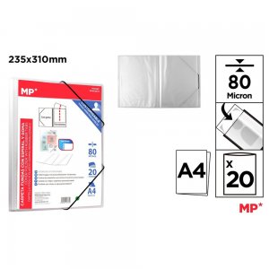 Mapa file cu elastic Main Paper, A4, 80 microni, 20 file