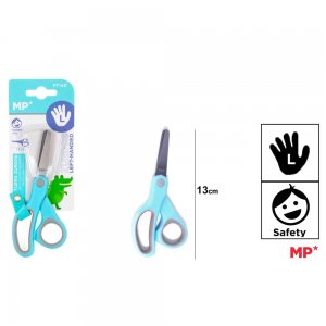 Foarfeca scolara pentru stangaci Main Paper, 13 cm, bleu