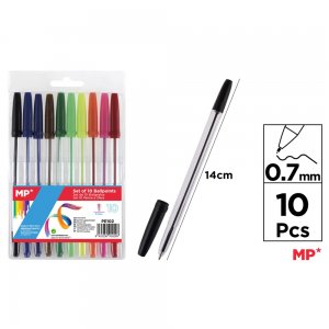 Set 10 pixuri fara mecanism Main Paper, varf 0.7mm, culori asoratate Set 10 pixuri fara mecanism Main Paper, varf 0.7mm, culori asoratate