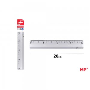 Rigla aluminiu Main Paper, 20 cm, blister Rigla aluminiu Main Paper, 20 cm, blister