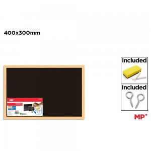 Tabla neagra Main Paper, 400x300 mm, burete, creta si cuie de prindere incluse Tabla neagra Main Paper, 400x300 mm, burete, creta si cuie de prindere incluse