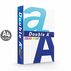 Hartie copiator Double A Color Print, A4, 90 g/mp, 500 colitop, 5 topuri/cutie