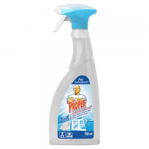 Spray curatare si dezinfectare multisuprafete si geamuri Mr. Proper 3 in 1, 750 ml