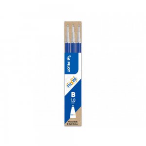 Rezerva roller cu gel Pilot Frixion Ball, 1 mm, albastru, 3 bucati/set Rezerva roller cu gel Pilot Frixion Ball, 1 mm, albastru, 3 bucati/set