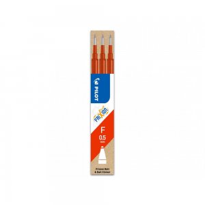 Rezerva roller cu gel Pilot Frixion Ball, 0.5 mm, rosu, 3 bucati/set Rezerva roller cu gel Pilot Frixion Ball, 0.5 mm, rosu, 3 bucati/set