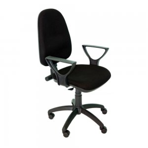 Scaun operational Torino, cu brate, stofa, negru Scaun operational Torino, cu brate, stofa, negru