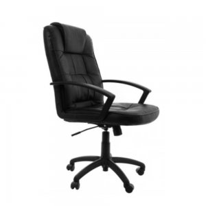 Scaun directorial CMX 2048, piele ecologica, neagru Scaun directorial CMX 2048, piele ecologica, neagru