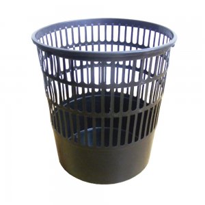 Cos pentru birou, Tami, 16 l, perforat, negru