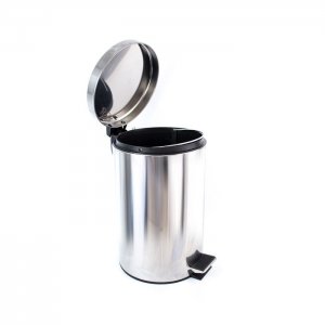 Cos inox cu pedala si galeata interioara 40 L Cos inox cu pedala si galeata interioara 40 L