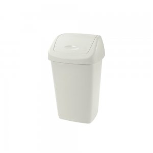 Cos pentru gunoi, Aurora, 25 l, capac batant, 25 l, crem