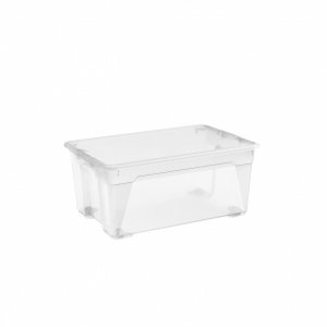 Cutie depozitare R-Box L, transparent, 40L cu capac inclus Cutie depozitare R-Box L, transparent, 40L cu capac inclus