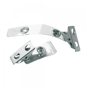 Clips metalic pentru ecuson, 25 bucati/cutie Clips metalic pentru ecuson, 25 bucati/cutie