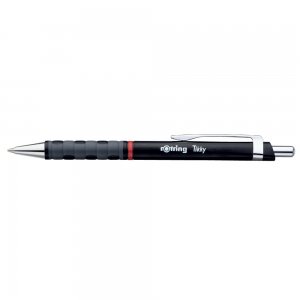 Pix cu mecanism, Rotring, Tikky III, 0.8 mm, negru, mina albastra