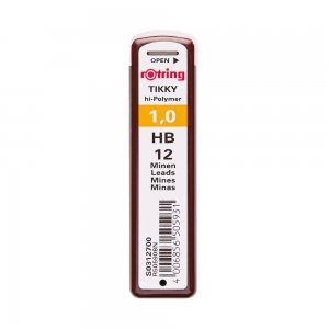 Mine creion mecanic Rotring, 1 mm , HB, 12 bucati/cutie