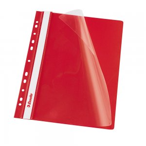 Dosar PP cu multiperforatii Esselte VIVIDA, A4, rosu, 10 buc/set Dosar PP cu multiperforatii Esselte VIVIDA, A4, rosu, 10 buc/set