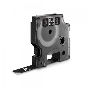Banda Dymo, D1, 12mm x 7m, alb/negru Banda Dymo, D1, 12mm x 7m, alb/negru
