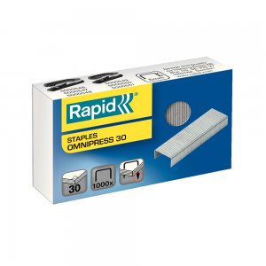 Capse Rapid Omnipress, 6 mm, 2-30 coli, 1000 buc/cutie Capse Rapid Omnipress, 6 mm, 2-30 coli, 1000 buc/cutie