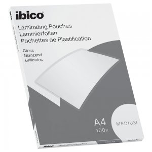 Folie de laminat, Ibico, A4, 100 microni, 100 bucati/set Folie de laminat, Ibico, A4, 100 microni, 100 bucati/set