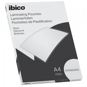 Folie de laminat, Ibico, A4, 125 microni, 100 bucati/set Folie de laminat, Ibico, A4, 125 microni, 100 bucati/set