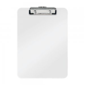 Clipboard Leitz WOW, simplu, PS, A4, 100 coli, alb