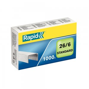 Capse Rapid Standard, 26/6, 2-20 coli, 1000 buc/cutie Capse Rapid Standard, 26/6, 2-20 coli, 1000 buc/cutie