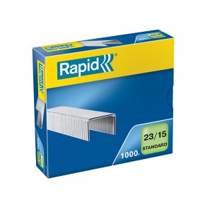 Capse Rapid Standard, 23/15, 80-120 coli, 1000 buc/cutie Capse Rapid Standard, 23/15, 80-120 coli, 1000 buc/cutie