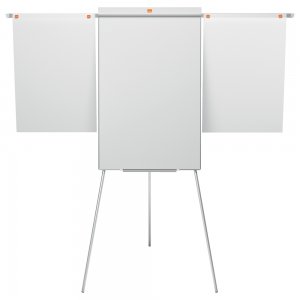 Flipchart NOBO Impression Pro, otel lacuit, brate extensibile si trepied, magnetic, include marker si tavita, alb Flipchart NOBO Impression Pro, otel lacuit, brate extensibile si trepied, magnetic, include marker si tavita, alb