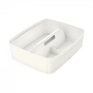 Tavita Leitz MyBox Organiser cu maner, mare, alb