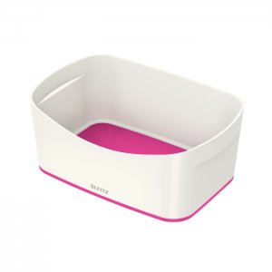 Tavita depozitare Leitz MyBox, alb/roz