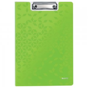 Clipboard Leitz WOW, dublu, polyfoam, A4, 100 coli, verde