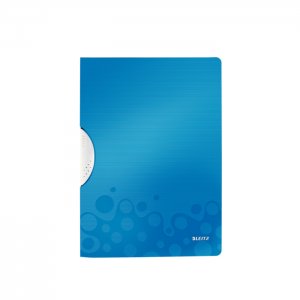 Dosar cu clip Leitz WOW ColorClip, PP, A4, 30 coli, albastru Dosar cu clip Leitz WOW ColorClip, PP, A4, 30 coli, albastru