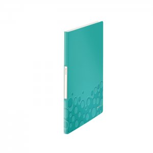 Mapa de prezentare Leitz WOW, coperta moale, PP, A4, 20 de folii, turcoaz