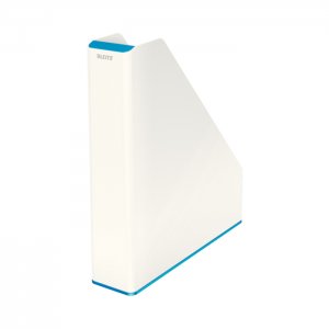 Suport vertical pentru documente, Leitz, WOW, culori duale, albastru metalizat/alb