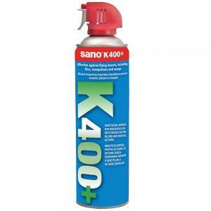 Spray insecticid Sano, K400+ contra insectelor zburatoare, 500 ml Spray insecticid Sano, K400+ contra insectelor zburatoare, 500 ml