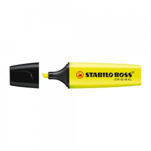Textmarker Stabilo Boss, varf 2-5 mm, galben Textmarker Stabilo Boss, varf 2-5 mm, galben