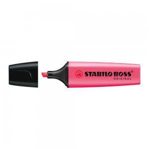 Textmarker Stabilo Boss, varf 2-5 mm, rosu Textmarker Stabilo Boss, varf 2-5 mm, rosu