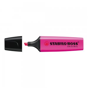 Textmarker Stabilo Boss, varf 2-5 mm, roz Textmarker Stabilo Boss, varf 2-5 mm, roz