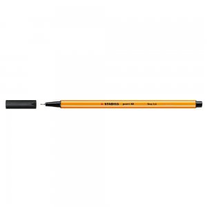 Liner Stabilo Point 88, varf fetru, 0.4 mm, negru Liner Stabilo Point 88, varf fetru, 0.4 mm, negru